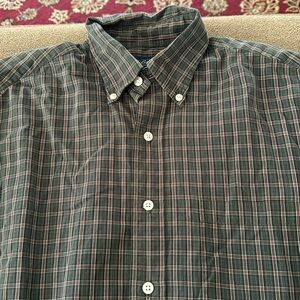 Brooks Brothers Mens Size Small Cotton Plaid Button Up Shirt (TD)